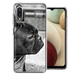 Samsung Galaxy A02 Black French Bulldog Double Layer Phone Case Cover