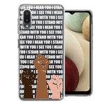 Samsung Galaxy A02 BLM Equality Stand With You Double Layer Phone Case Cover