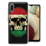 Samsung Galaxy A02 Mexico Flag Skull Double Layer Phone Case Cover
