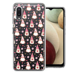 Samsung Galaxy A02 Pink Blush Valentines Day Flower Hearts Gnome Characters Cute Double Layer Phone Case Cover