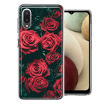 Samsung Galaxy A02 Red Roses Double Layer Phone Case Cover