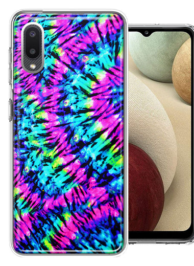 Samsung Galaxy A02 Hippie Tie Dye Double Layer Phone Case Cover