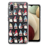 Samsung Galaxy A02 USA Fourth Of July American Summer Cute Gnomes Patriotic Parade Double Layer Phone Case Cover