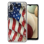 Samsung Galaxy A02 Vintage USA Flag Double Layer Phone Case Cover