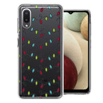 Samsung Galaxy A02 Vintage Christmas Lights Design Double Layer Phone Case Cover