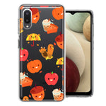 Samsung Galaxy A02 Thanksgiving Autumn Fall Design Double Layer Phone Case Cover