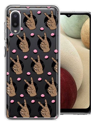 Samsung Galaxy A02 Peace for All Design Double Layer Phone Case Cover