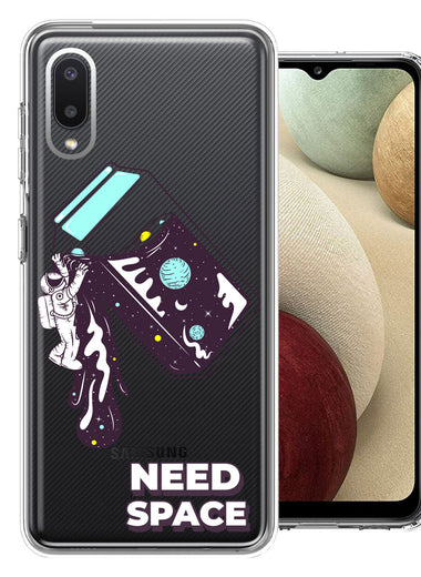 Samsung Galaxy A02 Need Space Astronaut Stars Design Double Layer Phone Case Cover