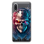 Samsung Galaxy A02 Cyberpunk Machine Headphones Skull Double Layer Phone Case Cover