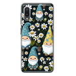 Samsung Galaxy A02 Cute White Daisies Gnomes Flowers Floral Double Layer Phone Case Cover