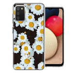 Samsung Galaxy A02S Cute Daisy Flowers Double Layer Phone Case Cover