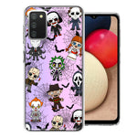 Samsung Galaxy A03S Classic Haunted Horror Halloween Nightmare Characters Spider Webs Design Double Layer Phone Case Cover