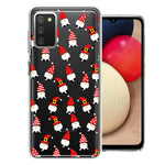 Samsung Galaxy A02S Cute Red Christmas Holiday Santa Gnomes Design Double Layer Phone Case Cover