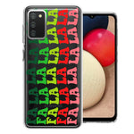 Samsung Galaxy A02S Deck The Halls Christmas Carol Falala Festive Lyric Vintage 70s Letters Double Layer Phone Case Cover