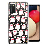 Samsung Galaxy A03S Floating Heart Glasses Love Ghosts Vaneltines Day Cutie Daisy Double Layer Phone Case Cover