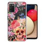For Samsung Galaxy A02S  Indie Spring Peace Skull Feathers Floral Butterfly Flowers Phone Case Cover