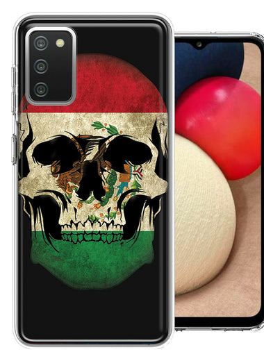Samsung Galaxy A02S Mexico Flag Skull Double Layer Phone Case Cover