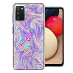 Samsung Galaxy A02S Paint Swirl Double Layer Phone Case Cover