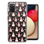 Samsung Galaxy A03S Pink Blush Valentines Day Flower Hearts Gnome Characters Cute Double Layer Phone Case Cover