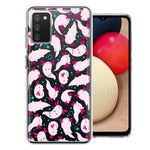 Samsung Galaxy A03S Pink Happy Swimming Axolotls Polka Dots Double Layer Phone Case Cover