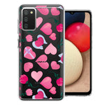 Samsung Galaxy A02S Pretty Valentines Day Hearts Chocolate Candy Angel Flowers Double Layer Phone Case Cover