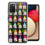 Samsung Galaxy A02S Summer Beach Cute Gnomes Sand Castle Shells Palm Trees Double Layer Phone Case Cover