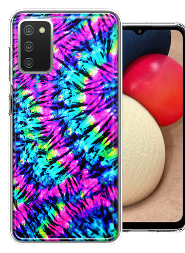 Samsung Galaxy A02S Hippie Tie Dye Double Layer Phone Case Cover
