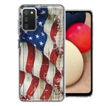 Samsung Galaxy A03S Vintage USA Flag Double Layer Phone Case Cover