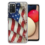 Samsung Galaxy A02S Vintage USA Flag Double Layer Phone Case Cover