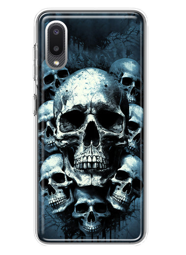 Samsung Galaxy A02 Graveyard Death Dream Skulls Double Layer Phone Case Cover
