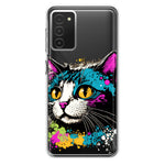 Samsung Galaxy A03S Cool Cat Oil Paint Pop Art Hybrid Protective Phone Case Cover