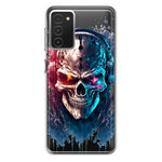 Samsung Galaxy A03S Cyberpunk Machine Headphones Skull Double Layer Phone Case Cover