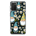Samsung Galaxy A03S Cute White Daisies Gnomes Flowers Floral Double Layer Phone Case Cover