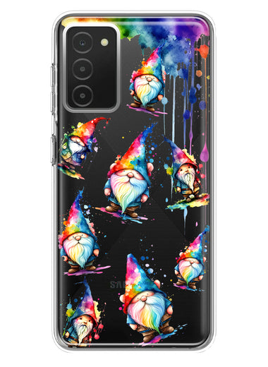Samsung Galaxy A03S Neon Water Painting Colorful Splash Gnomes Hybrid Protective Phone Case Cover