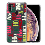 Samsung Galaxy A11 Christmas Santa Ho Ho Ho textagraphy Festive Holiday Double Layer Phone Case Cover