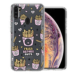 Samsung Galaxy A11 Cute Valentine Pink Love Hearts Fries Before Guys Double Layer Phone Case Cover