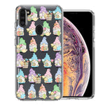 Samsung Galaxy A11 Pastel Easter Cute Gnomes Spring Flowers Eggs Holiday Seasonal Double Layer Phone Case Cover