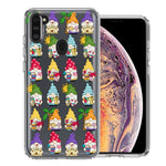 Samsung Galaxy A11 Summer Beach Cute Gnomes Sand Castle Shells Palm Trees Double Layer Phone Case Cover