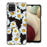Samsung Galaxy A12 Cute Daisy Flowers Double Layer Phone Case Cover
