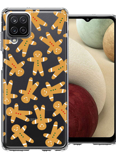 Samsung Galaxy A12 Christmas Gingerbread Traditional Holiday Cookies By BillyElleCo Double Layer Phone Case Cover