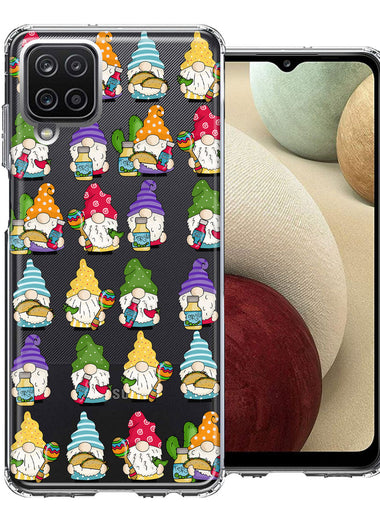 Samsung Galaxy A12 Cinco De Mayo Party Cute Gnomes Mexico Tacos Fiesta Double Layer Phone Case Cover