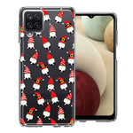 Samsung Galaxy A12 Cute Red Christmas Holiday Santa Gnomes Design Double Layer Phone Case Cover