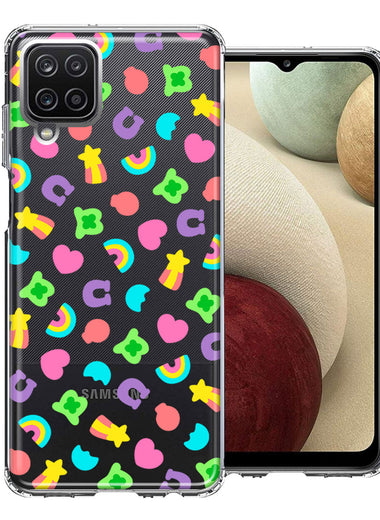 Samsung Galaxy A12 Cute Lucky Marshmallow Cereal Nostalgic Double Layer Phone Case Cover
