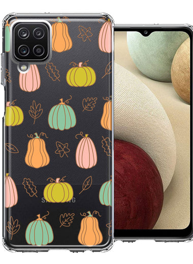 Samsung Galaxy A12 Fall Autumn Fairy Pumpkins Thanksgiving Spooky Season Double Layer Phone Case Cover