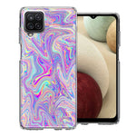 Samsung Galaxy A12 Paint Swirl Double Layer Phone Case Cover