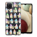Samsung Galaxy A12 Pastel Easter Cute Gnomes Spring Flowers Eggs Holiday Seasonal Double Layer Phone Case Cover