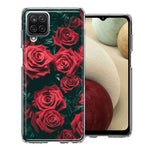 Samsung Galaxy A12 Red Roses Double Layer Phone Case Cover