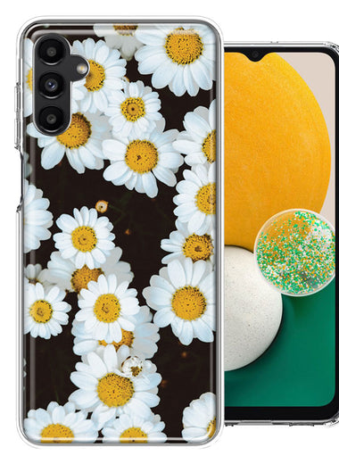 Samsung Galaxy A13 Cute Daisy Flowers Double Layer Phone Case Cover