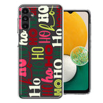 Samsung Galaxy A13 Christmas Santa Ho Ho Ho textagraphy Festive Holiday Double Layer Phone Case Cover