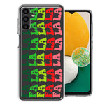 Samsung Galaxy A13 Deck The Halls Christmas Carol Falala Festive Lyric Vintage 70s Letters Double Layer Phone Case Cover